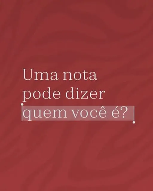 Post do Instagram: Uma nota pode dizer quem você é?